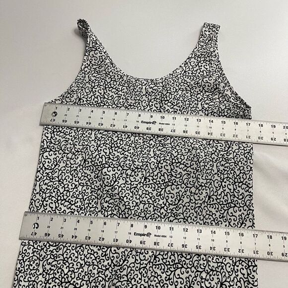 Josie By Natori Black White Floral Slip Dress Size Small - Picture 5 of 7